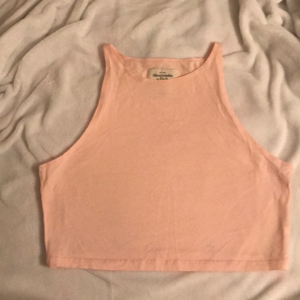 Pale pink crop top